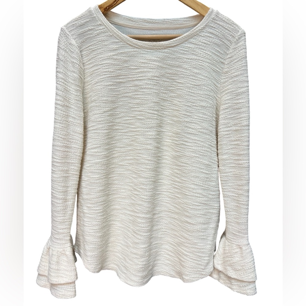 St. John's Bay Textured Long Sleeve Top